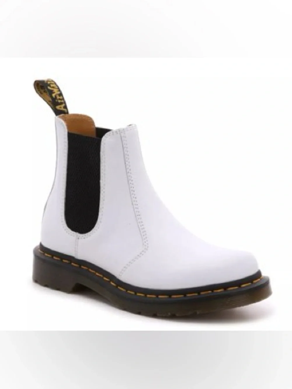 Dr. Martens 2976 Chelsea Boot in White Smooth 6